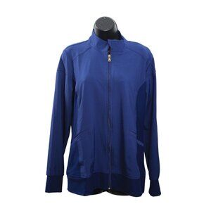 Iflex By Cherokee Zip Up Scrubs Top Jacket Women's Sz M